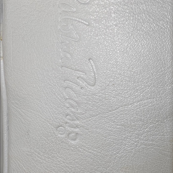 Women Vintage Leather White Crossbody Purse By Paloma Picasso/Women Designer Bag - Picture 5 of 11